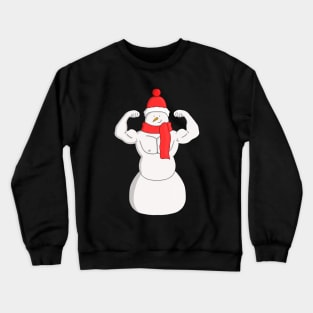 Flex Muscle Snowman Crewneck Sweatshirt